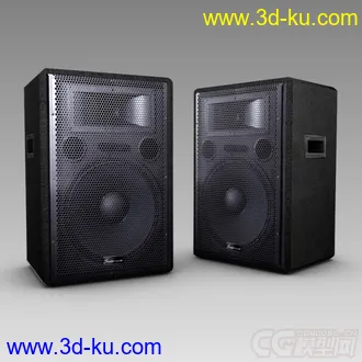 3D打印模型逼真写实【音箱】一对 带材质贴图的图片