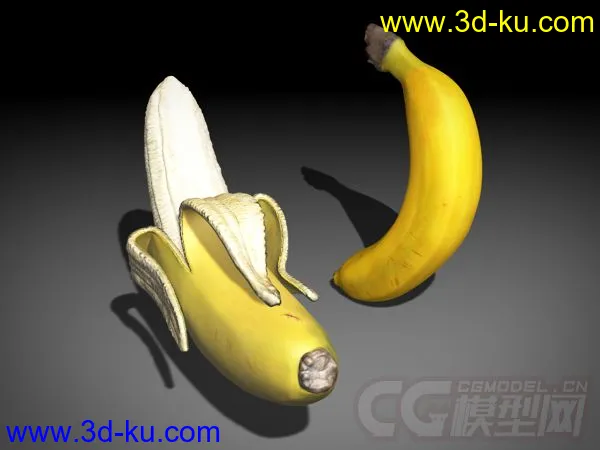 逼真写实【香蕉】一组模型的图片1