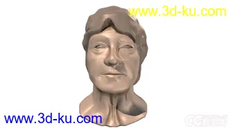 3D打印模型人头铜像的图片