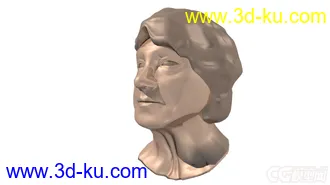 3D打印模型人头铜像的图片