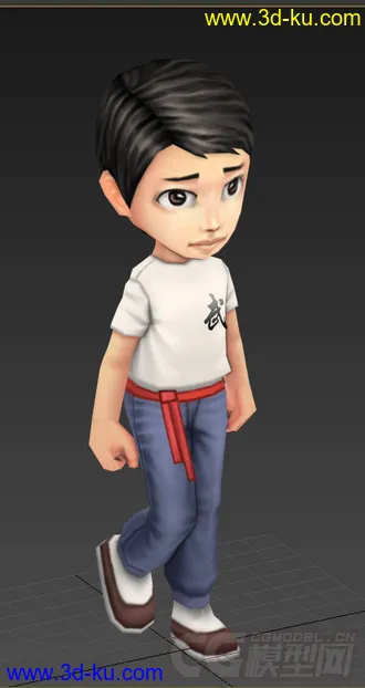 3D打印模型低模免费，Q版男人，可爱的图片