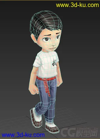 3D打印模型低模免费，Q版男人，可爱的图片