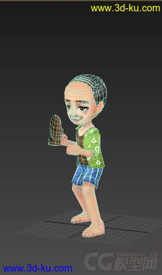 3D打印模型大叔，低模免费，Q版有动画的图片