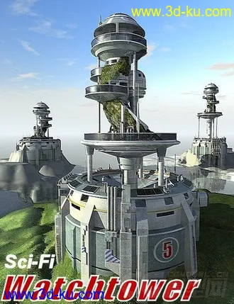 3D打印模型精彩的科幻系列之——未来军事瞭望塔，哨塔的图片