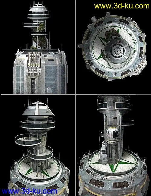 精彩的科幻系列之——未来军事瞭望塔，哨塔模型的图片3