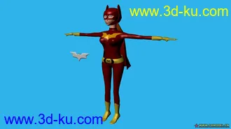 3D打印模型带贴图的蝙蝠女附上！的图片