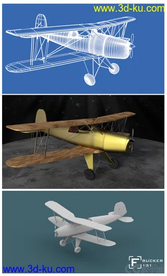 [blender模型]bucker-131 灰机的图片