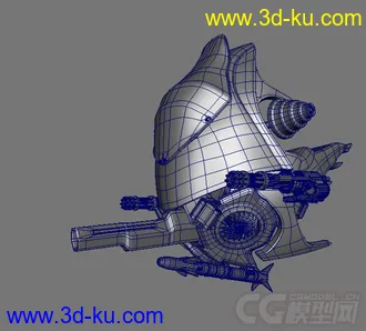 3D打印模型飞行摩托的图片