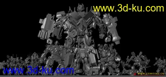 3D打印模型变形金刚全班人马的图片