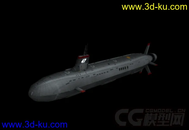seawolf SSN-22美军海狼级潜艇低面模模型的图片1