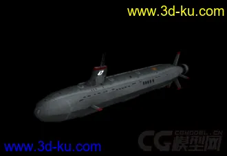 3D打印模型seawolf SSN-22美军海狼级潜艇低面模的图片