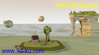 3D打印模型低面场景 lowpoly的图片