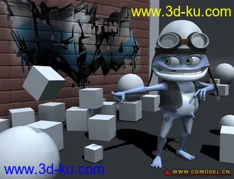 3D打印模型蓝皮蛙的图片