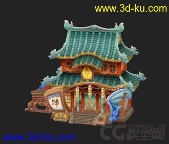 麻辣江湖建筑模型的图片