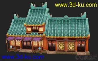 麻辣江湖建筑模型的图片