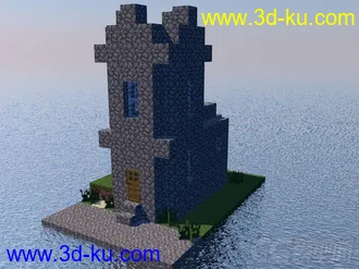 3D打印模型MC村中心石楼！的图片