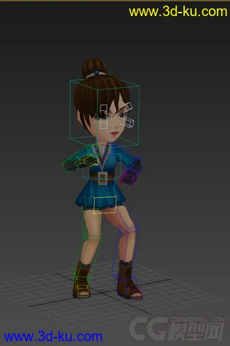 3D打印模型低模免费，Q版低模的图片