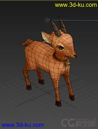 3D打印模型Q版低模，小羊免费的图片
