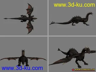 3D打印模型西方的龙的图片