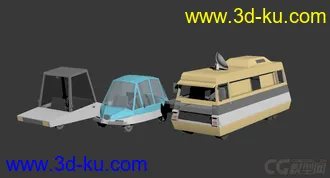 3D打印模型lowpoly汽车  低面汽车 多边形汽车的图片