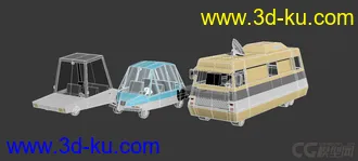 3D打印模型lowpoly汽车  低面汽车 多边形汽车的图片