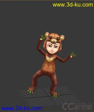 3D打印模型Q版低模，免费男人的图片