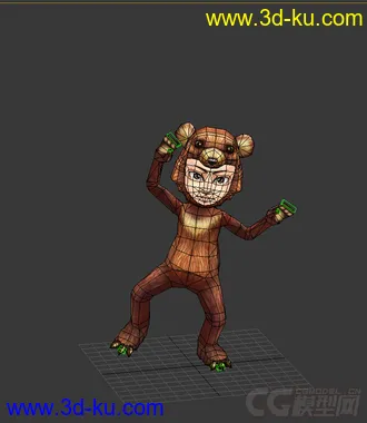 3D打印模型Q版低模，免费男人的图片