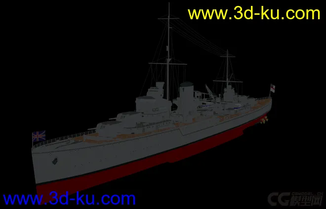 阿贾克斯 ajax 英国战列舰模型的图片1