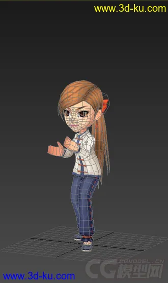 3D打印模型女生，低模免费Q版的图片