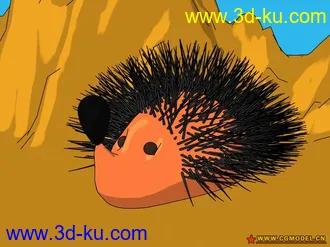 刺猬卡通模型的图片