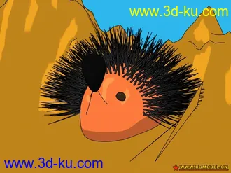 刺猬卡通模型的图片