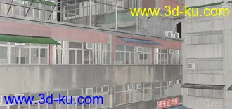 3D打印模型中国老房子 筒子楼的图片