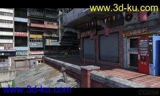 3D打印模型中国老房子 筒子楼的图片