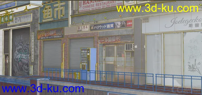 中国老房子 筒子楼模型的图片9