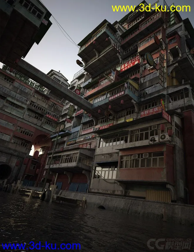 中国老房子 筒子楼模型的图片10