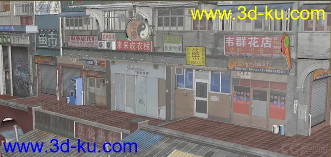 中国老房子 筒子楼模型的图片13
