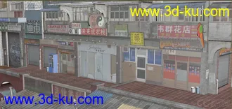 3D打印模型中国老房子 筒子楼的图片