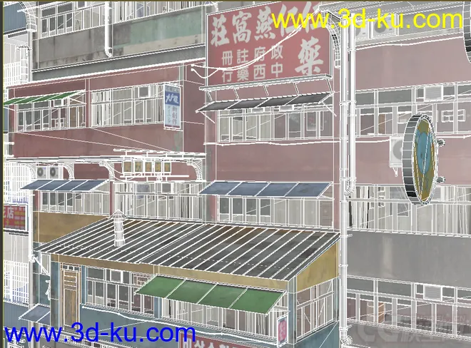中国老房子 筒子楼模型的图片17