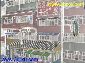 3D打印模型中国老房子 筒子楼的图片