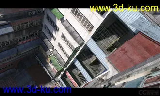 3D打印模型中国老房子 筒子楼的图片