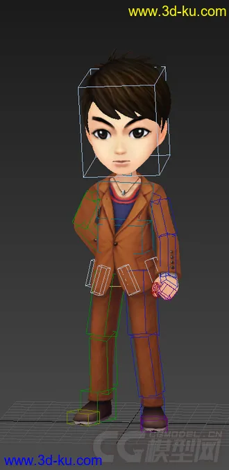 3D打印模型Q版低模，吴尊，低模免费。男人的图片