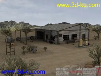 3D打印模型加油站的图片