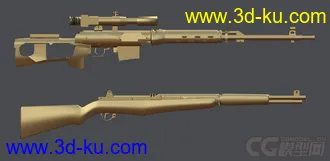 [Blender模型] svd & garand的图片