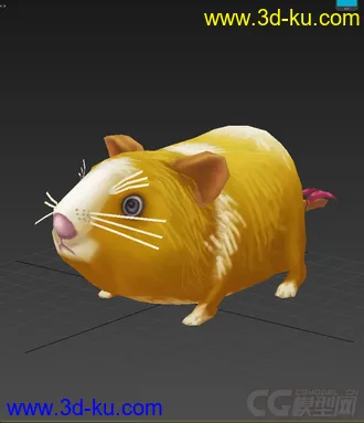 3D打印模型Q版低模，小老鼠，免费的图片