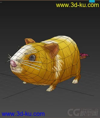 3D打印模型Q版低模，小老鼠，免费的图片