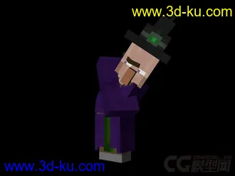 新人福利大放送！！！MC村民模型（有彩蛋哦~）！带绑定！随意扭！！！的图片