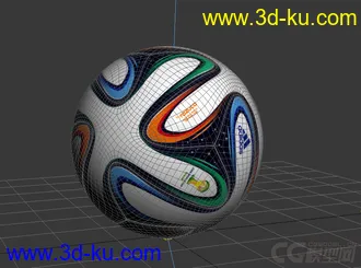 3D打印模型2014巴西世界杯足球  Brazuca的图片