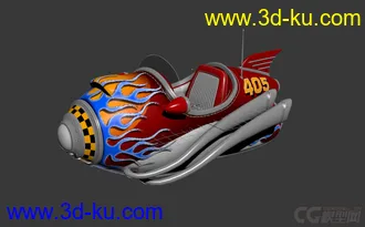 3D打印模型卡通宇宙飞船 卡通飞船的图片