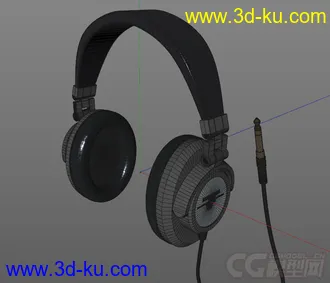 3D打印模型头戴式耳机的图片