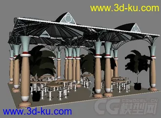 3D打印模型休闲洋亭的图片